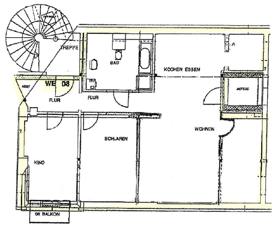 Wohnung im Dachgeschoss